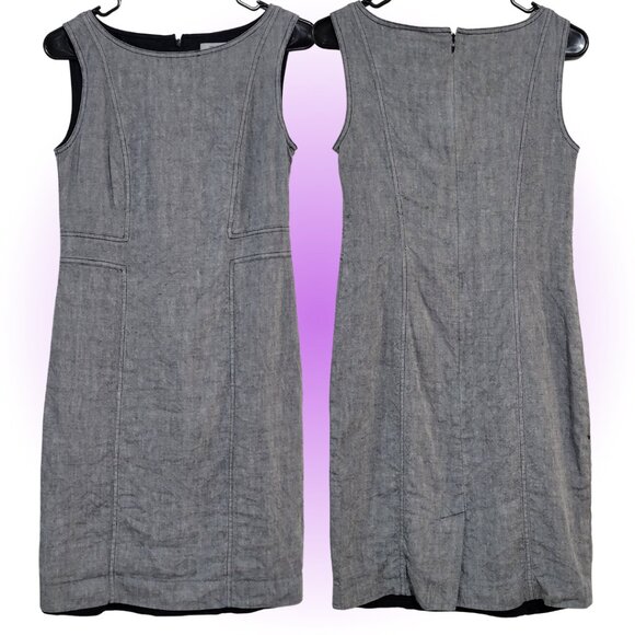 ANN TAYLOR LINEN BLEND WOMEN'S SHIFT TANK DRESS SIZE 2 XS - Picture 1 of 3